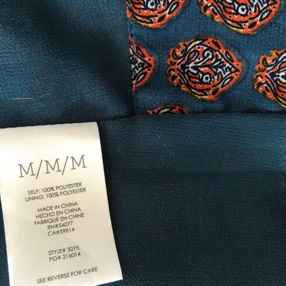 Cabi Medallion Reign Blouse Button-Up Ruffle Sleeveless Top M - Picture 6 of 6